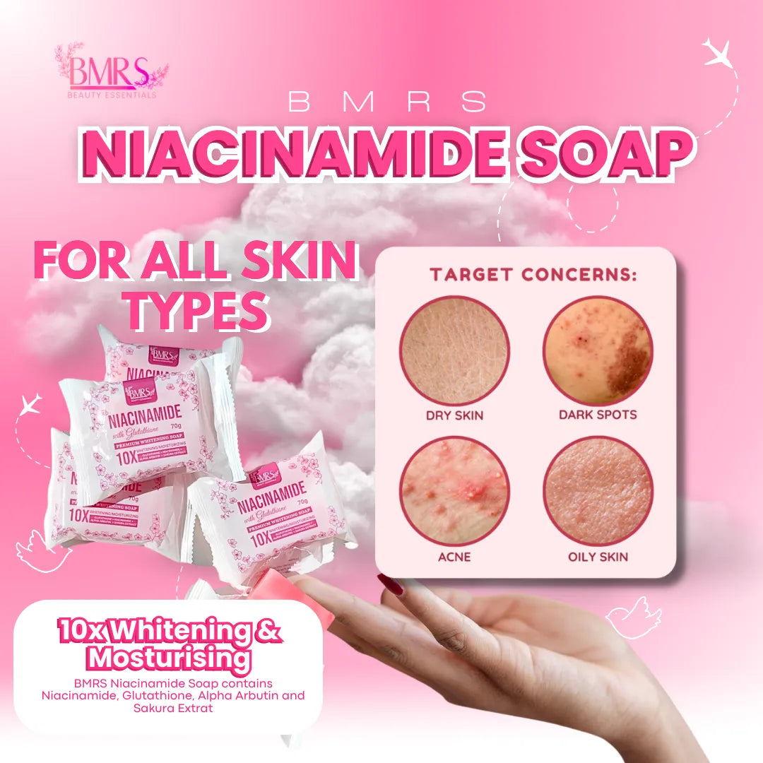 BMRS Niacinamide with Glutathione Whitening Soap 70g
