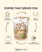 Glowming Cafe Latte Powder Drink Mix - 10 Servings