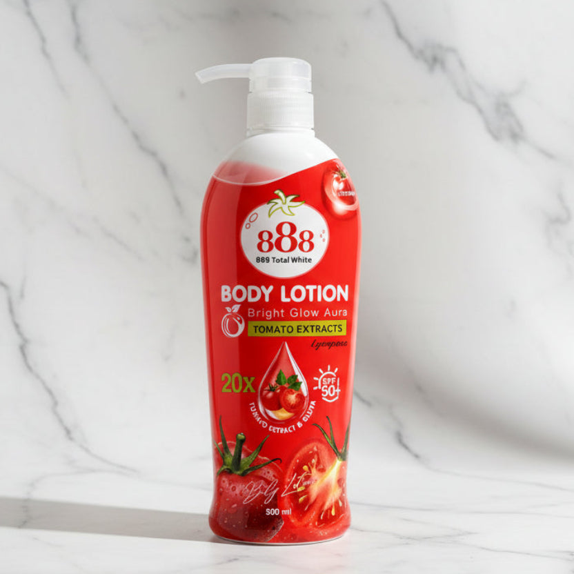 888 Total White Body Lotion with Tomato Extract 500ml