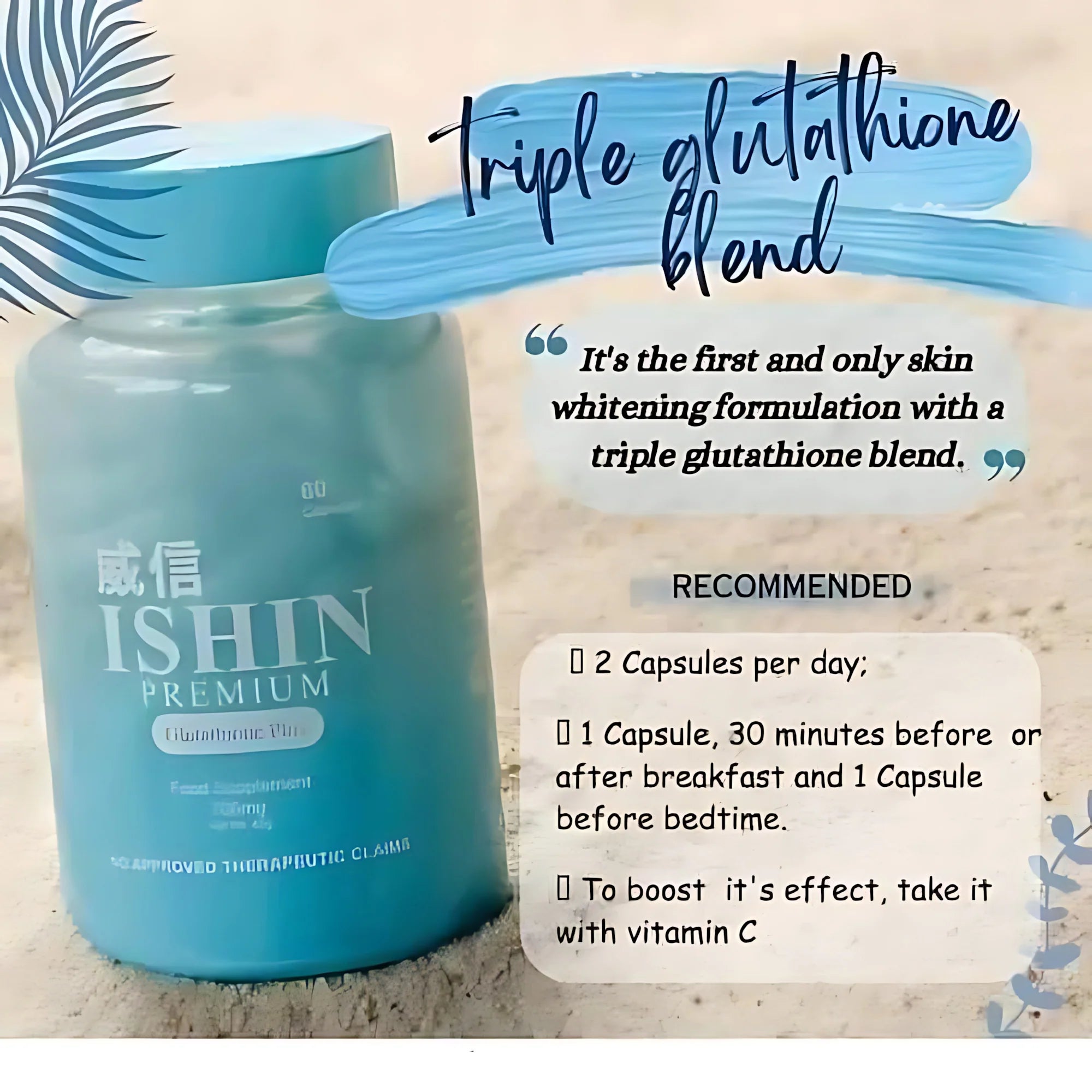 Ishin Premium Glutathione Plus 700mg 60 Caps